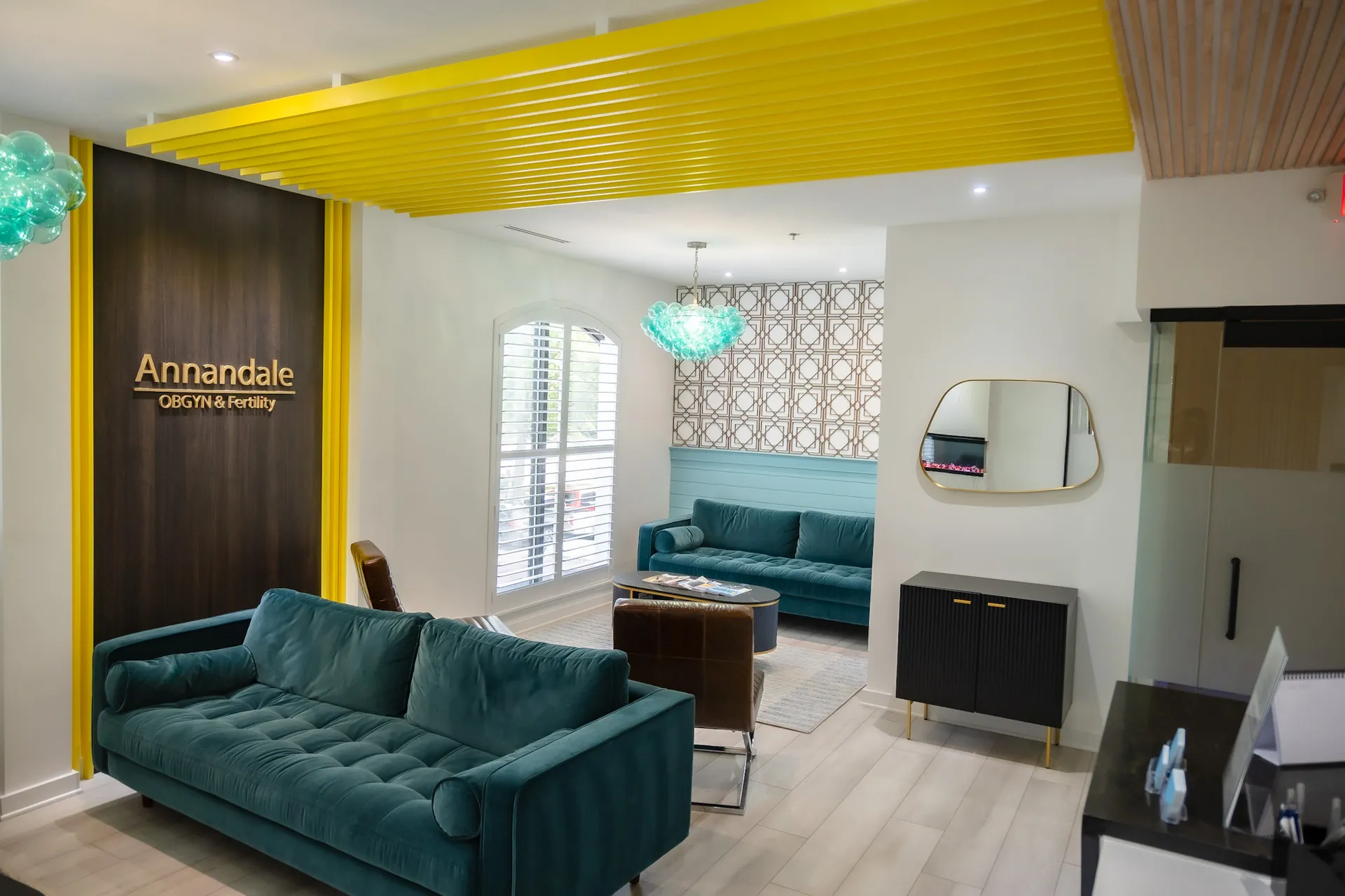 Anna Health fertility clinic lounge.