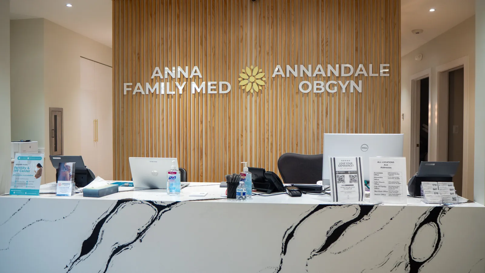 Anna Health Reston reception desk