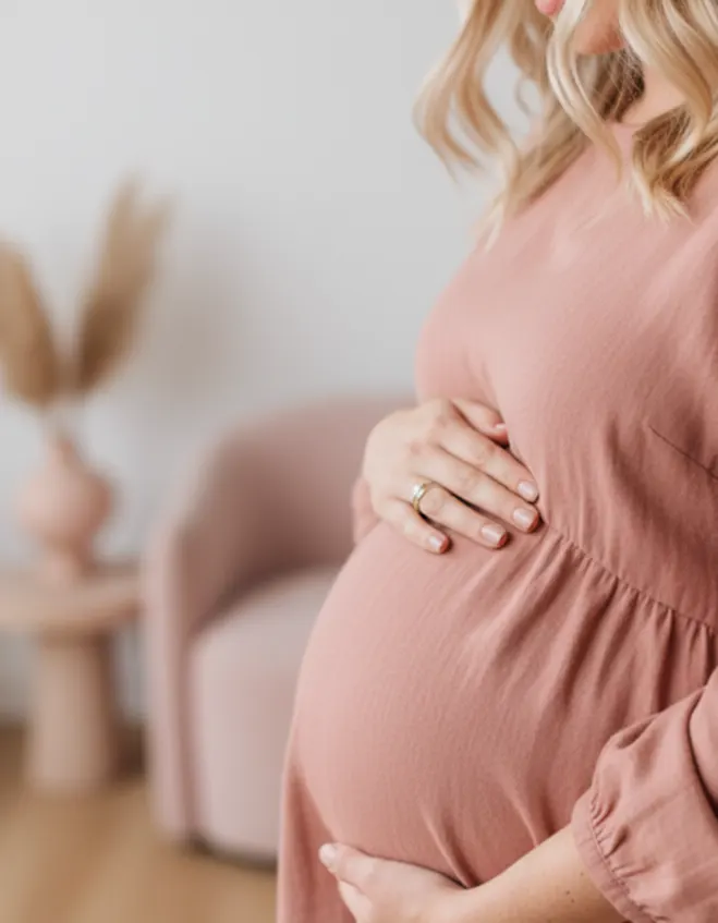 Professional photography for pregnancy and postpartum care.