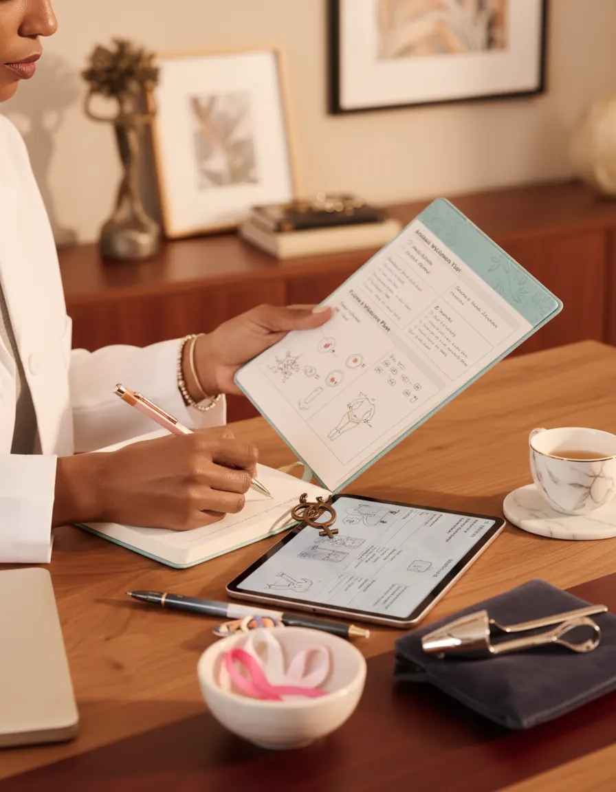 Close-up professional photography for everyday gynecology care.