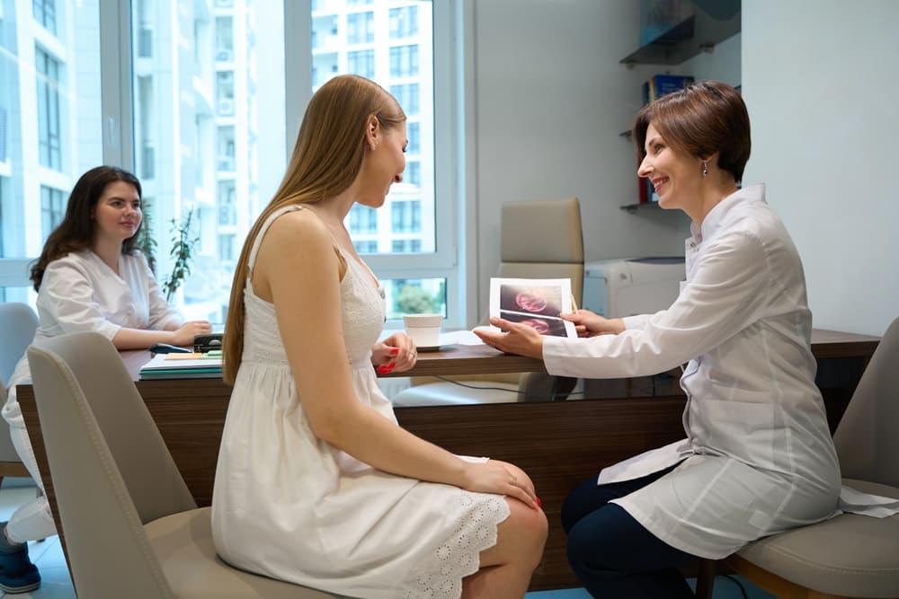 woman at fertility clinic in Northern Virginia