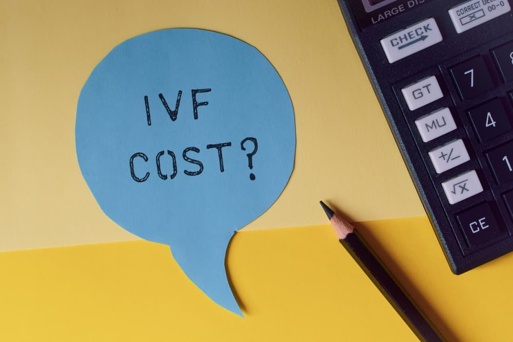calculator ready to calculate IVF cost in VA