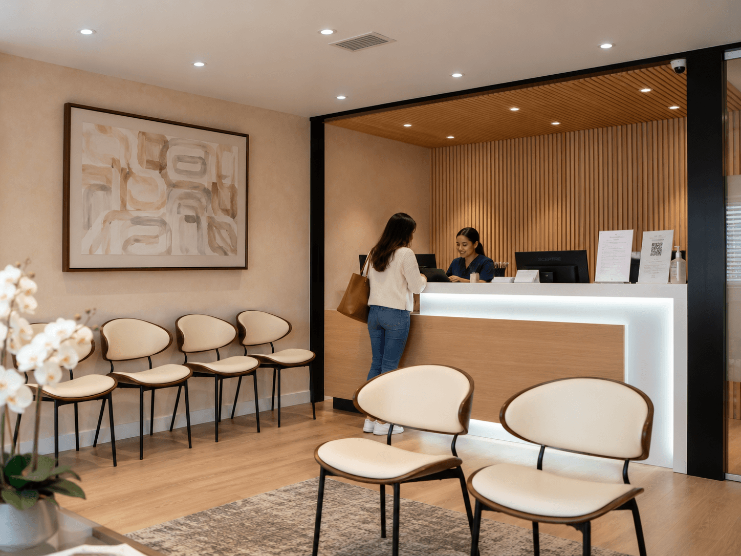 Patient checking in for a same-day visit at Anna Health Tysons
