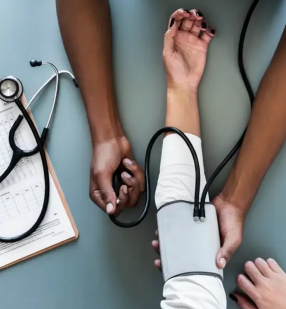 Provider reviewing a chronic care plan with a patient